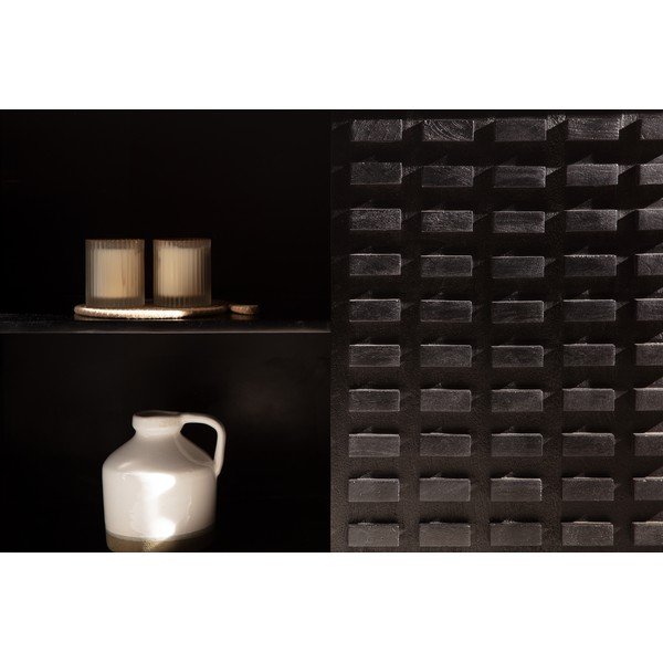 Črna komoda iz masivnega manga 200x80x40 cm Inaya – MOME-image-2