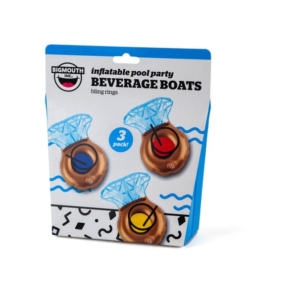 Komplet 3 napihljivih obročev za pijačo v obliki Big Mouth Inc.-image-2