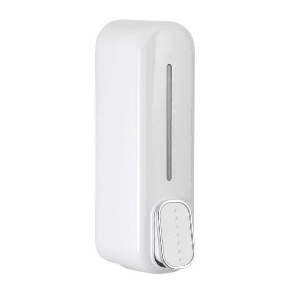 Bel plastičen stenski dozirnik za milo 350 ml Aqualine Mullet – Sapho