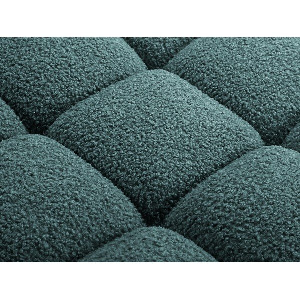 Modrozelen tabure iz tkanine bouclé – Micadoni -image-2