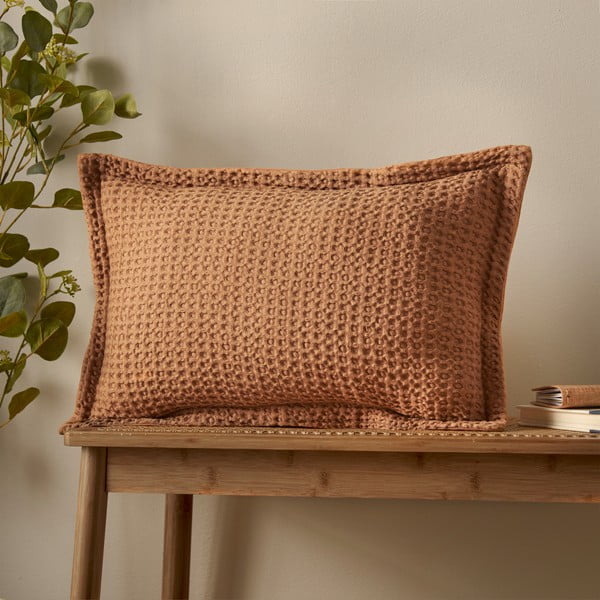 Bombažna okrasna blazina 30x50 cm Jaipur Chunky Waffle – Pineapple Elephant-image-1