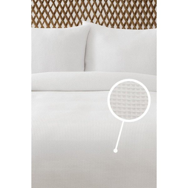 Belo pregrinjalo 200x220 cm Waffle – Mijolnir-image-1