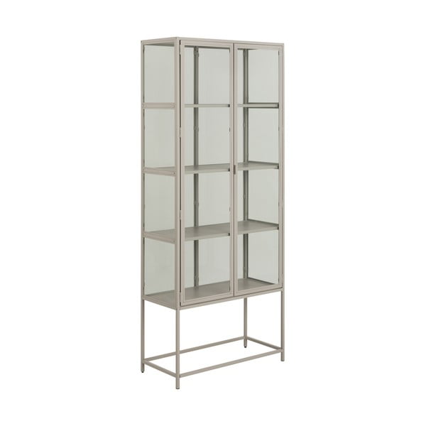 Siva vitrina 77x186x35 cm Seaford – Actona-image-2