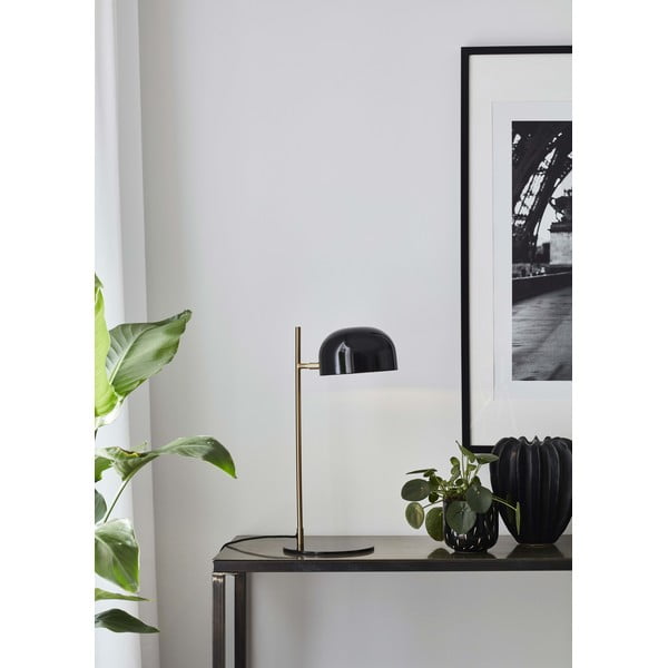 Črna namizna svetilka s stojalom v bakreni barvi Markslöjd Pose-image-1