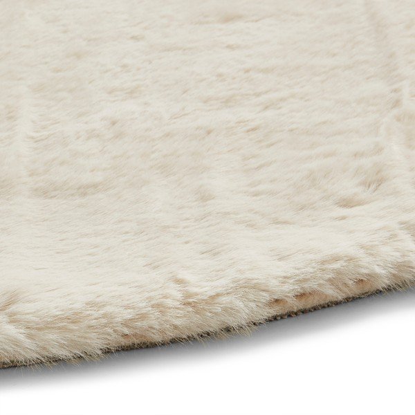 Krem-bela preproga Think Rugs Teddy, ⌀ 120 cm-image-2
