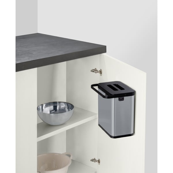 Koš za biološke odpadke v mat srebrni barvi 3 l Colin – Wenko-image-1