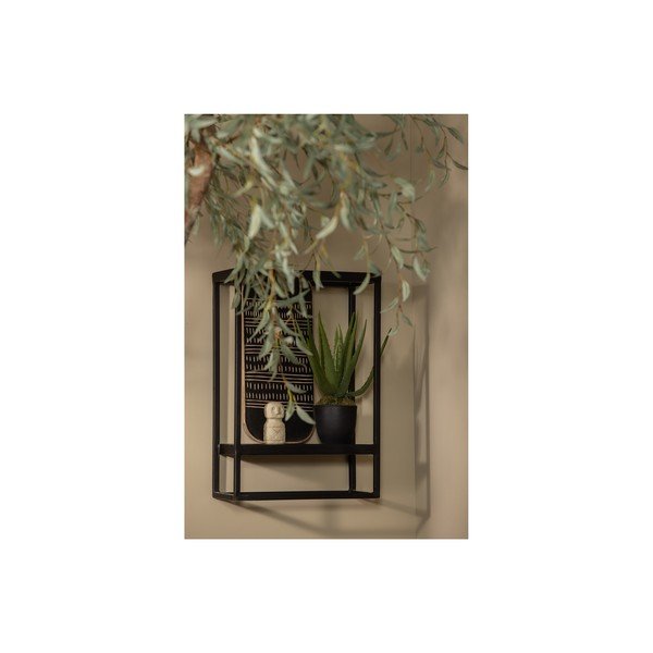 Črna kovinska stenska polica 40x60 cm Febe - WOOOD-image-3