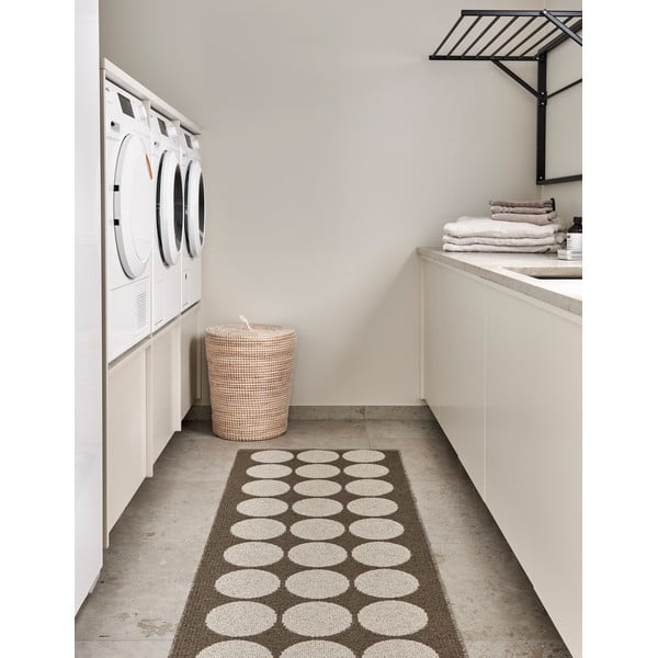 Rjav/bež zunanji in notranji tekač 70x160 cm Hugo Walnut Linen – Pappelina-image-1