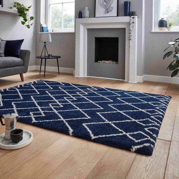 Temno modra preproga 120x170 cm Royal Nomadic – Think Rugs-image-2