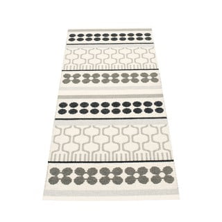Siv/kremno bel zunanji in notranji tekač 70x180 cm Asta Warm Grey – Pappelina