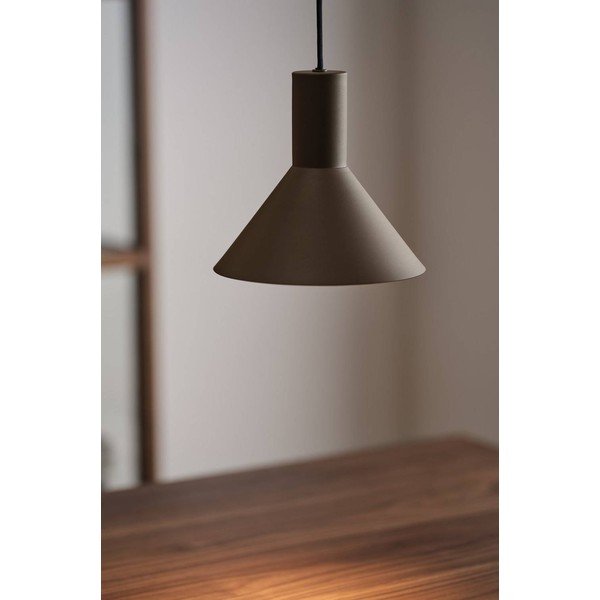 Rjava aluminijasta zatemnitvena viseča svetilka ø 20,5 cm Evan – Jotex-image-1