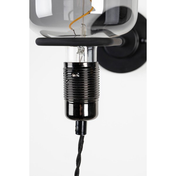 Črna LED stenska svetilka Hazy – Zuiver-image-4