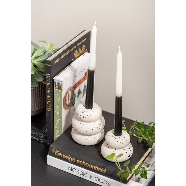 Svetlo bež betonski svečnik Speckled - PT LIVING-image-1