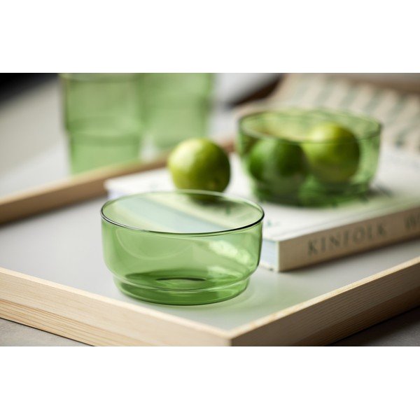 Zelene steklene skledice v kompletu 2 ks 500 ml Torino – Lyngby Glas-image-1