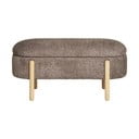 Rjava klop iz tkanine bouclé Branca – House Nordic