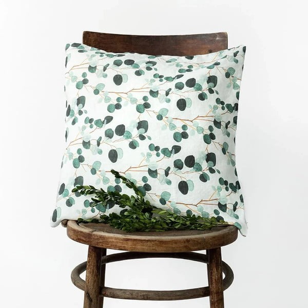 Lanena prevleka za blazino 40x40 cm Eucalyptus – Linen Tales