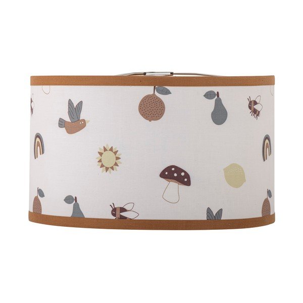 Belo/rjavo otroško senčilo s tekstilnim senčilom ø 34 cm Agnes – Bloomingville Mini-image-2