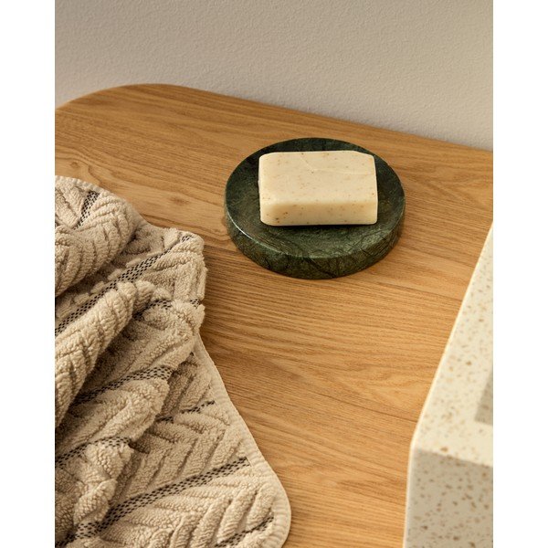 Temno zelen marmorni podstavek za milo Elenei – Kave Home-image-3