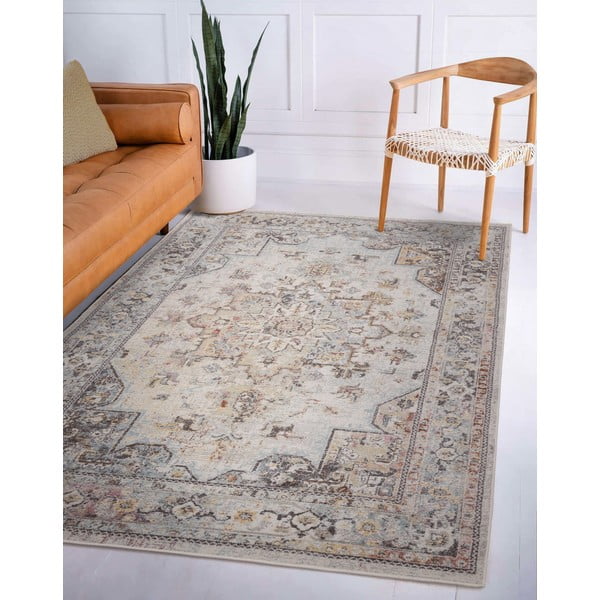 Kremno bela preproga 200x290 cm Flores – Asiatic Carpets-image-2
