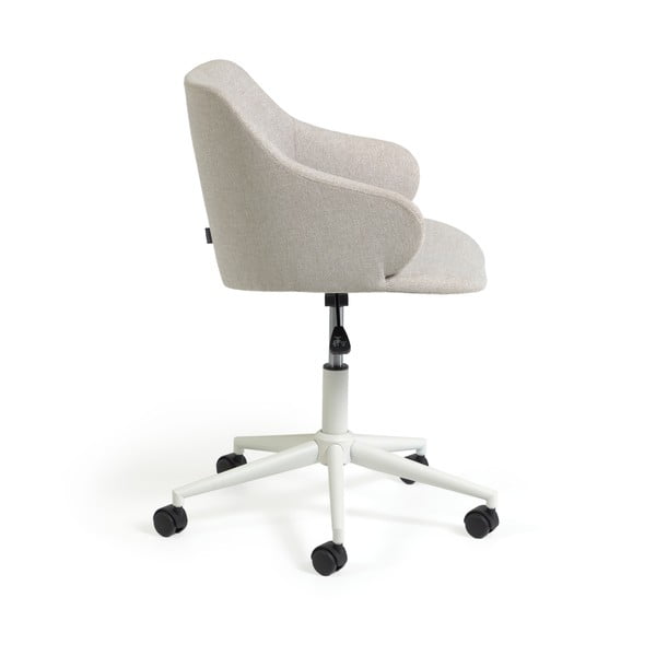 Svetlo sivi pisarniški stoli Kave Home Einara-image-3