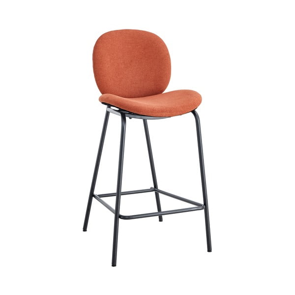 Opečnato oranžni barski stoli v kompletu 2 ks (višina sedeža 65 cm) Cori – Marckeric