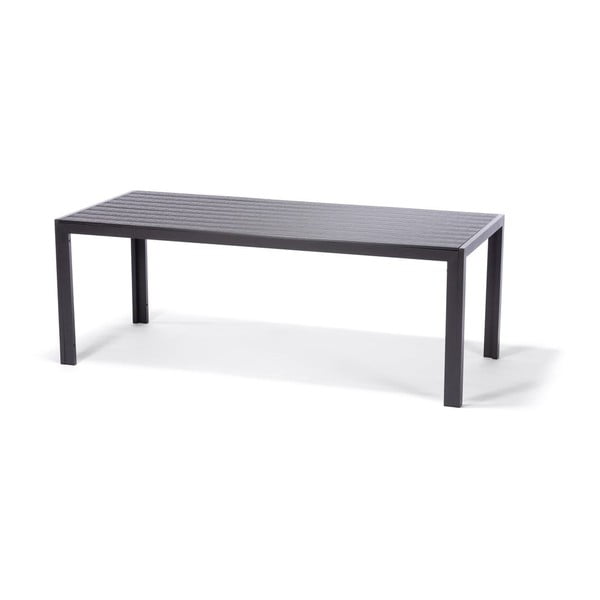 Vrtna jedilna garnitura za 6 oseb s sivimi stoli Joanna in mizo Viking, 90 x 205 cm-image-4