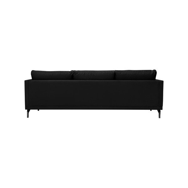 Črna zofa z naslonom za noge v črni barvi Windsor & Co Sofas Jupiter-image-3