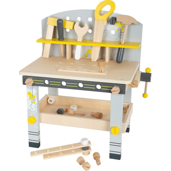 Otroška lesena delovna miza z orodjem Legler Mini