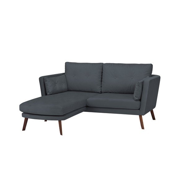 Mazzini Sofas Elena trisedežna zofa, siva, z levim kotom