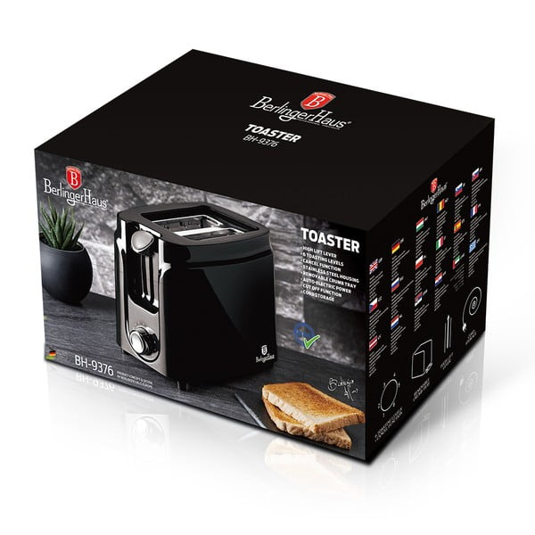 Črni opekač kruha Black Silver Collection - BerlingerHaus-image-2