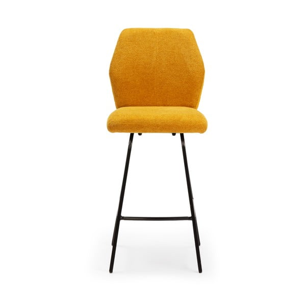 Gorčično rumeni barski stoli v kompletu 4 ks 65 cm Bei – Marckeric-image-2