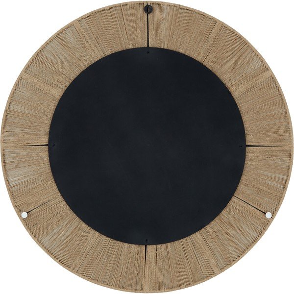 Stensko ogledalo s kovinskim okvirjem Westwing Collection Citra, ø 90 cm-image-3