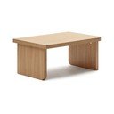 Mizica v hrastovem dekorju v naravni barvi 89x62 cm Oaq – Kave Home