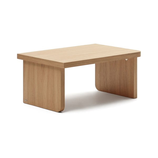 Mizica v hrastovem dekorju v naravni barvi 89x62 cm Oaq – Kave Home