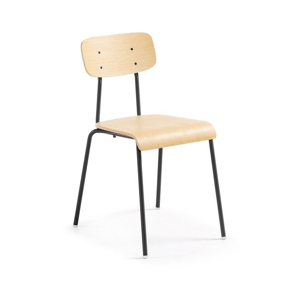 Komplet 4 stolov s črno strukturo La Forma Klee-image-2