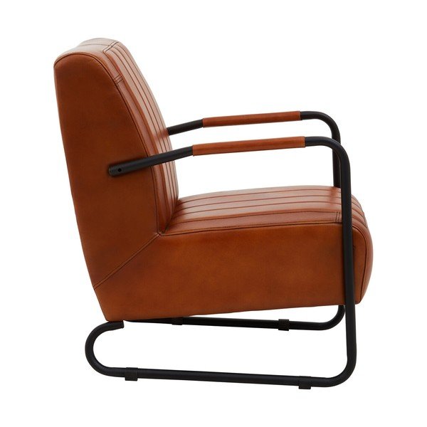 Rjav usnjen fotelj Buffalo – Premier Housewares-image-2