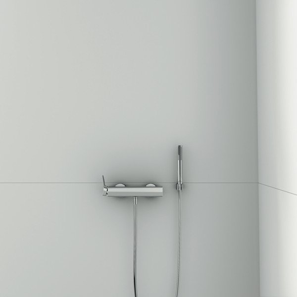 Stenska armatura za tuš v sijajno srebrni barvi Conca – Ideal Standard-image-1