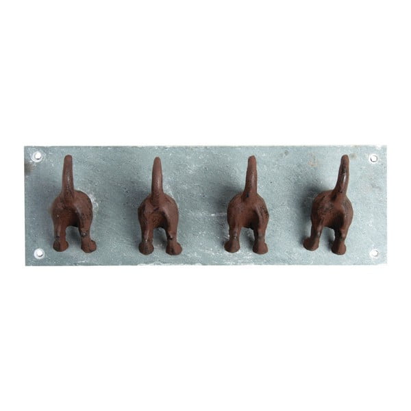 Moder kovinski stenski obešalnik Dogs – Esschert Design