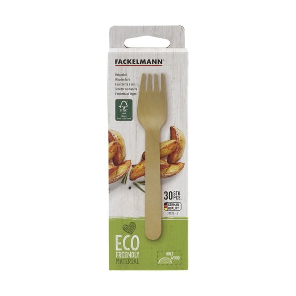 Komplet 30 lesenih vilic Fackelmann Nature-image-1