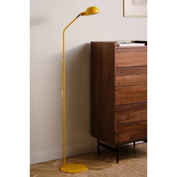 Rumena kovinska stoječa svetilka z upogljivo konstrukcijo (višina 146 cm) Lincon – Jotex-image-2