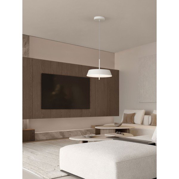 Bela aluminijasta LED zatemnitvena viseča svetilka ø 45 cm Velio – Nova Luce-image-1