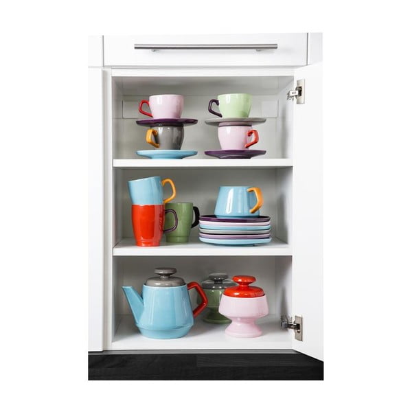 Skodelica in krožnik Sagaform Pop, zelena/rjava-image-2