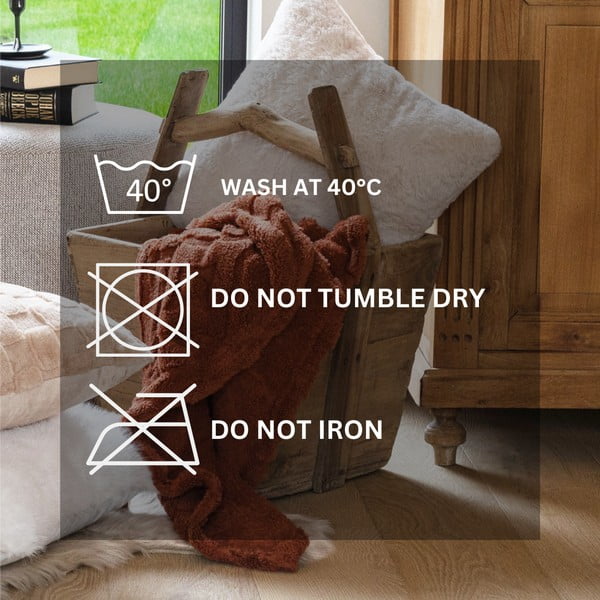 Rjava odeja iz mikropliša 150x200 cm Rena – Tiseco Home Studio-image-4