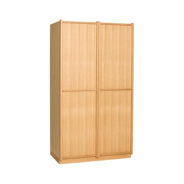 Garderobna omara v hrastovem dekorju v naravni barvi 100x181x55 cm Kura – Hübsch