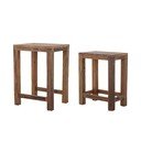 Stranske mizice iz recikliranega lesa v kompletu 2 ks 40x36 cm Galen – Bloomingville