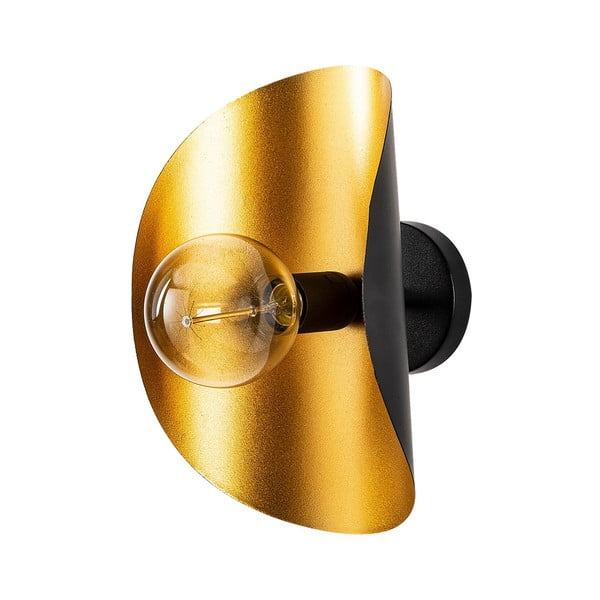 Črna/zlata stenska svetilka Sivani – Opviq lights