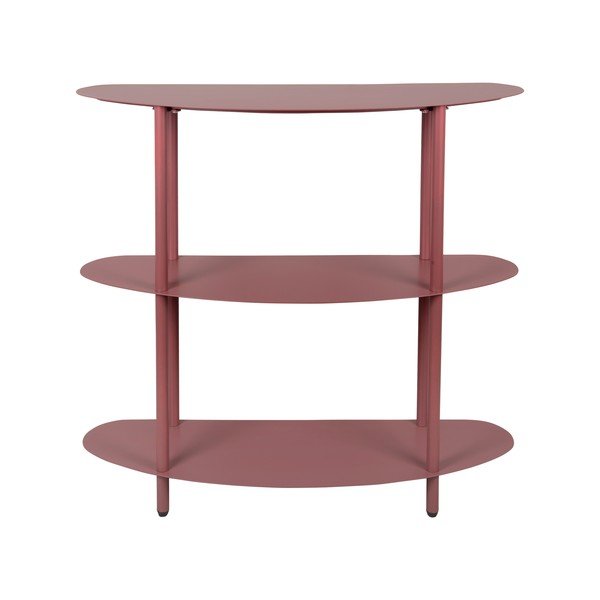 Bordo rdeč kovinski regal 90x82x28 cm Riqueza – Leitmotiv-image-2