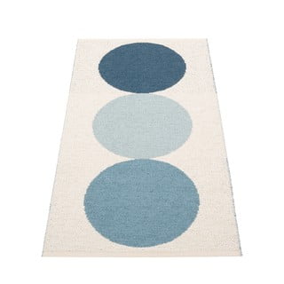 Modra/kremno bela notranja in zunanja preproga 70x140 cm Otto Sky – Pappelina