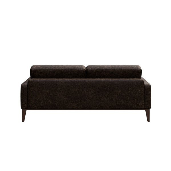 Temno rjava usnjena zofa MESONICA Musso Tufted, 173 cm-image-3