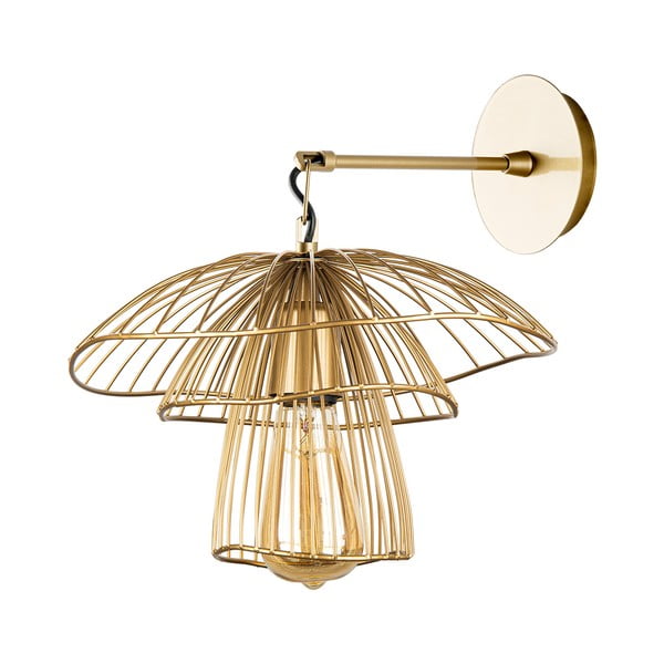 Stenska svetilka v zlati barvi Squid Lighting Root, višina 36 cm-image-3